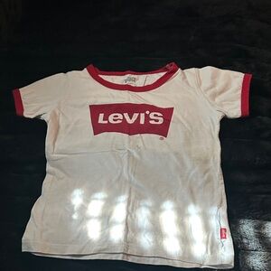 Levi's Kids White Tee with Red Logo